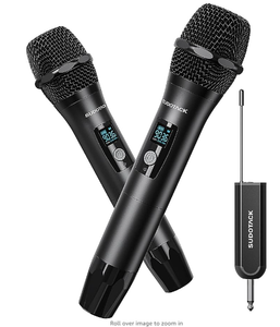 SS WIRELESS MICROPHONE WITH RECEIVER, 1/4"OUTPOUT (PACK OF 2)