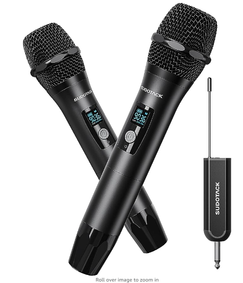 SS WIRELESS MICROPHONE WITH RECEIVER, 1/4