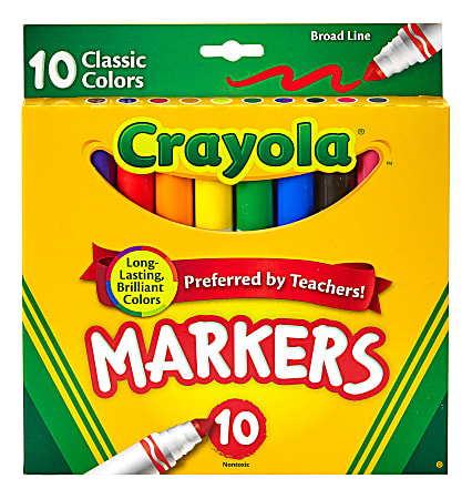 54401 Chubby Markers - 10 Pack