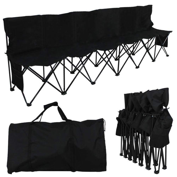 SS PORTABLE 6 SEAT SPORT SIDELINE FOLDING BENCH